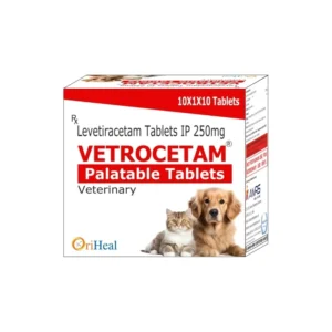 VETROCETAM Levetiracetam 250mg Palatable Tablets for Dogs & Cats | Veterinary Anti-Seizure Tablets