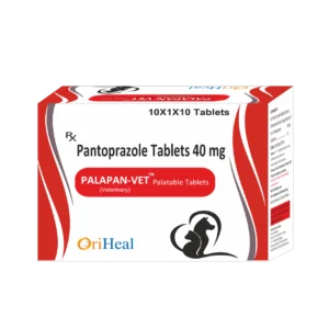 PALAPAN-VET 40mg Pantoprazole Sodium veterinary tablets box for dog and cat gastric acid protection.